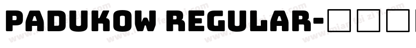 Padukow Regular字体转换